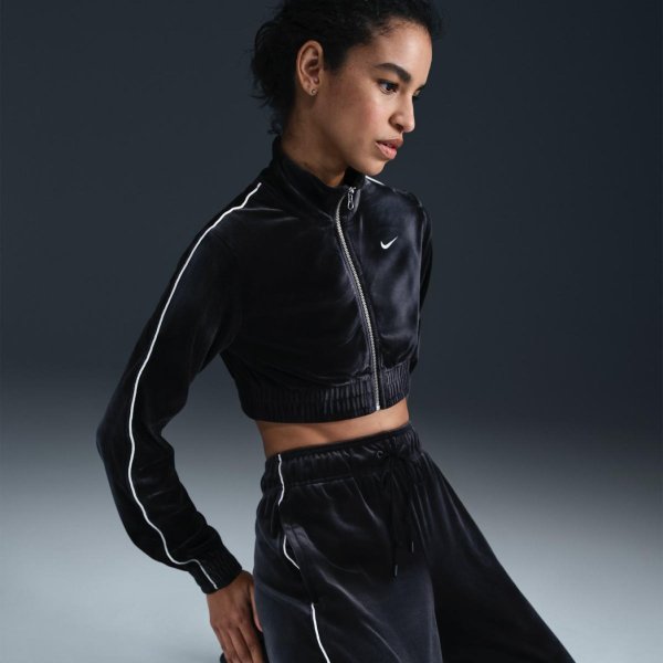 Женская толстовка NIKE W NSW CLLCTN VELOUR FZ TOP OFL