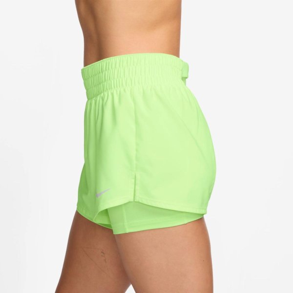 Женские шорты NIKE W NK ONE DF MR 3IN 2N1 SHORT