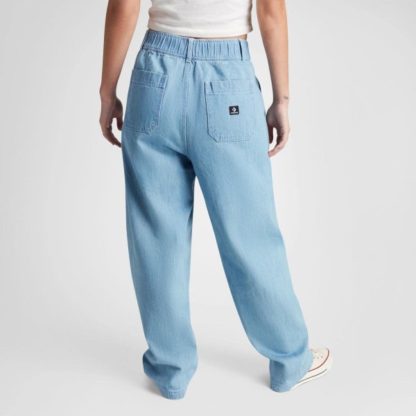 Жіночі штани CONVERSE WOVEN DENIM BARREL PANT