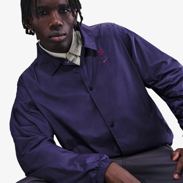 Чоловіча куртка NIKE FCB M NK CLUB COACHES JKT