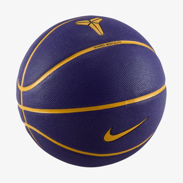 М'яч баскетбольний NIKE ALL COURT 8P K BRYANT DEFLATED COURT PURPLE/UNIVERSITY GOLD/BLACK/UNIVERSITY GOLD 07