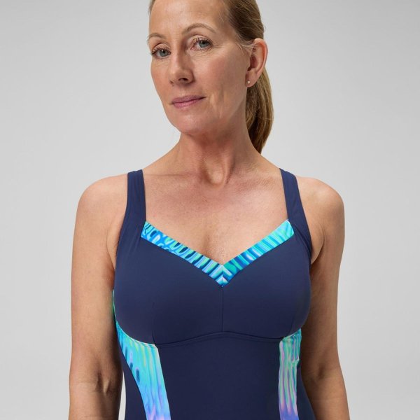 Жіночий купальник Speedo PT LUNAELUSTRE 1PC BLUE/GREEN