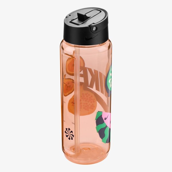 Бутылка NIKE TR RENEW RECHARGE STRAW BOTTLE 24 OZ GRAPHIC WASHED CORAL/BLACK/MIDNIGHT NAVY/MIDNIGHT NAVY 24O
