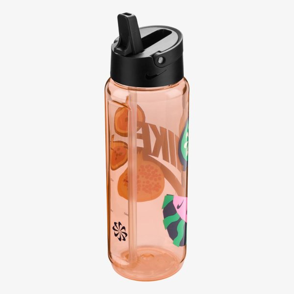 Бутылка NIKE TR RENEW RECHARGE STRAW BOTTLE 24 OZ GRAPHIC WASHED CORAL/BLACK/MIDNIGHT NAVY/MIDNIGHT NAVY 24O