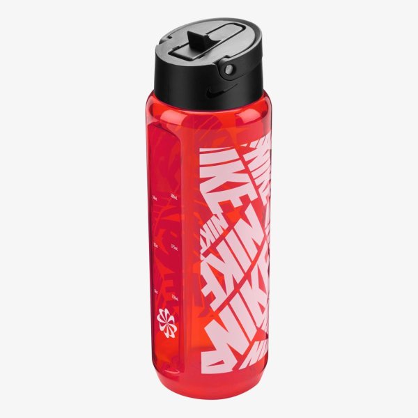 Бутылка NIKE TR RENEW RECHARGE STRAW BOTTLE 24 OZ GRAPHIC SAFETY ORANGE/BLACK/WHITE/WHITE 24OZ