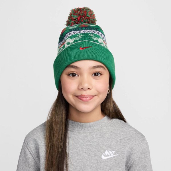 Дитяча шапка NIKE K NK PEAK BEANIE SC HOL25 L