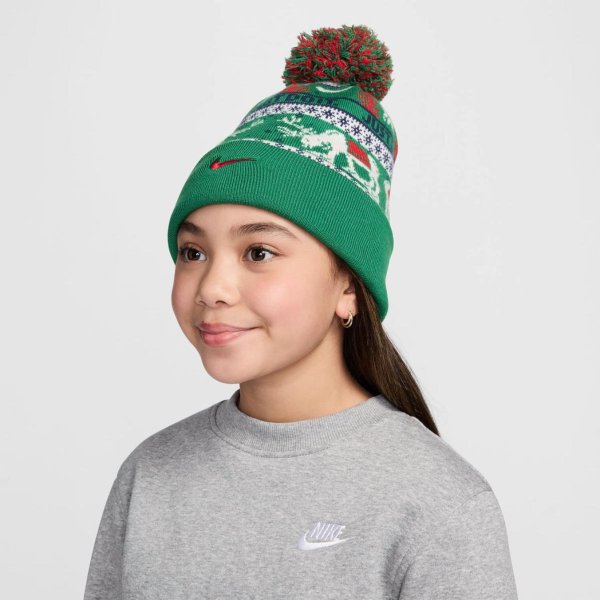 Дитяча шапка NIKE K NK PEAK BEANIE SC HOL25 L