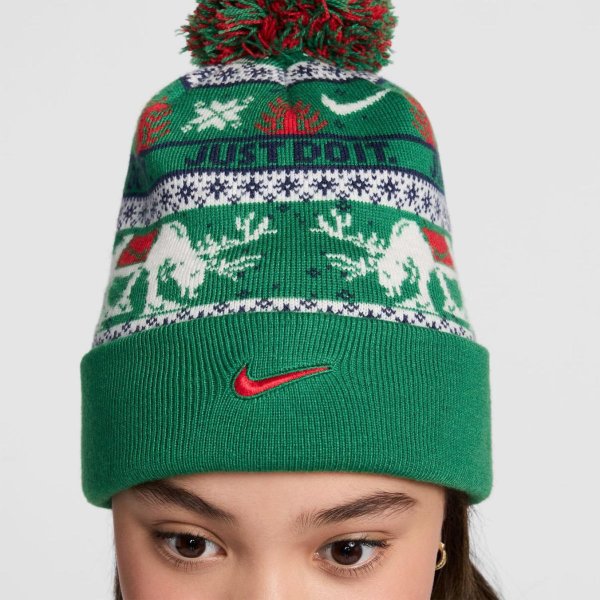 Дитяча шапка NIKE K NK PEAK BEANIE SC HOL25 L