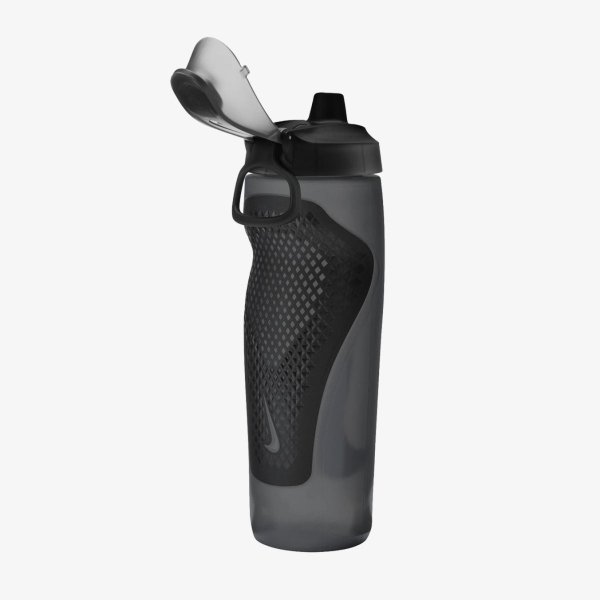 Бутылка NIKE REFUEL BOTTLE LOCKING LID 24 OZ ANTHRACITE/BLACK/SILVER IRIDESCENT 24OZ