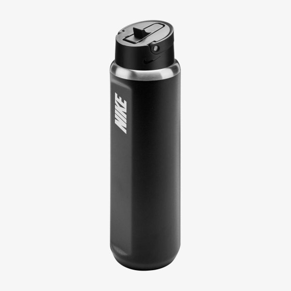 Бутылка NIKE SS RECHARGE STRAW BOTTLE 24 OZ RFSH BLACK/BLACK/WHITE 24OZ