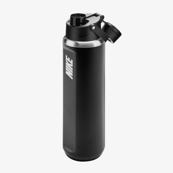 Бутылка NIKE SS RECHARGE CHUG BOTTLE 24 OZ RFSH BLACK/BLACK/WHITE 24OZ
