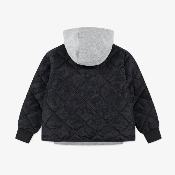 Дитяча куртка NIKE NKN FLEECE HOODED QUILT JACKET