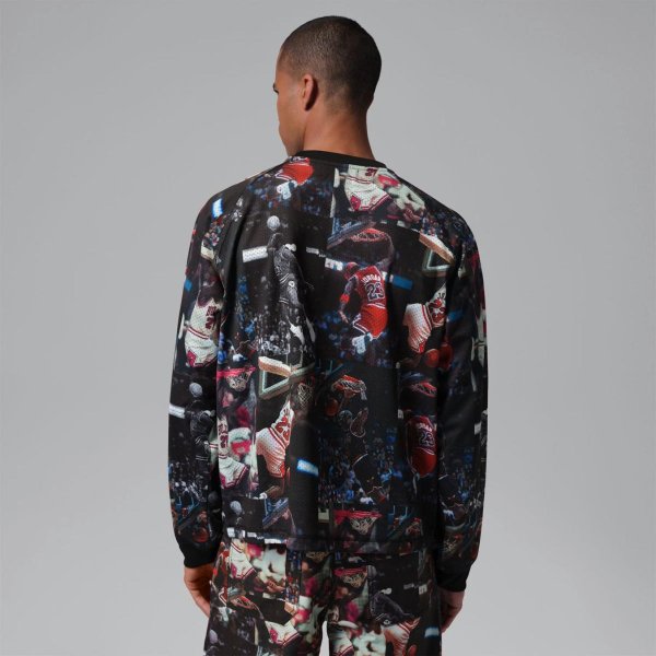 Чоловіча футболки з довгим рукавом JORDAN M J FLT AOP LS JRSY