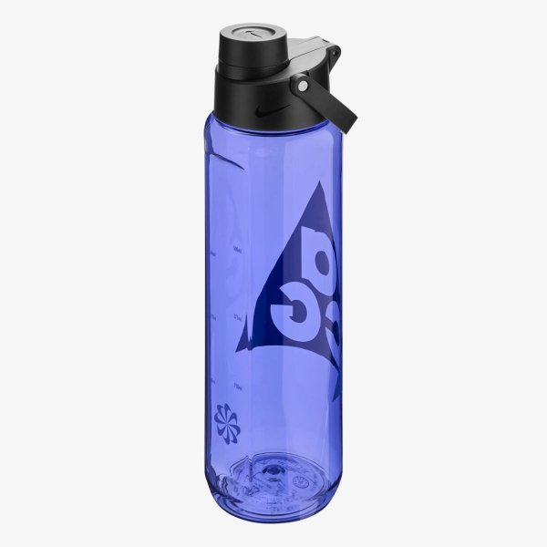 Бутылка NIKE TR RENEW RECHARGE CHUG BOTTLE 24 OZ GRAPHIC ACG SAPPHIRE/BLACK/PERSIAN VIOLET 24OZ
