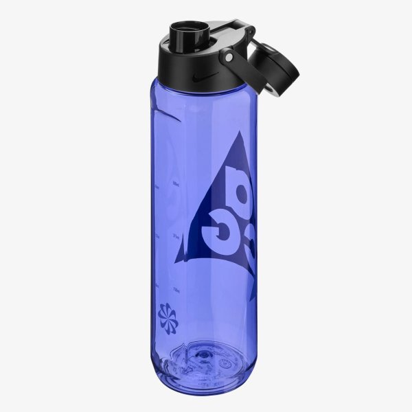 Бутылка NIKE TR RENEW RECHARGE CHUG BOTTLE 24 OZ GRAPHIC ACG SAPPHIRE/BLACK/PERSIAN VIOLET 24OZ
