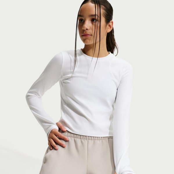 Детский лонгслив NIKE G NK MAVN DF RIBBED LS TOP