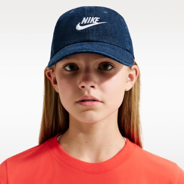 Дитяча кепка NIKE K NK CLUB CAP US CB DENIM