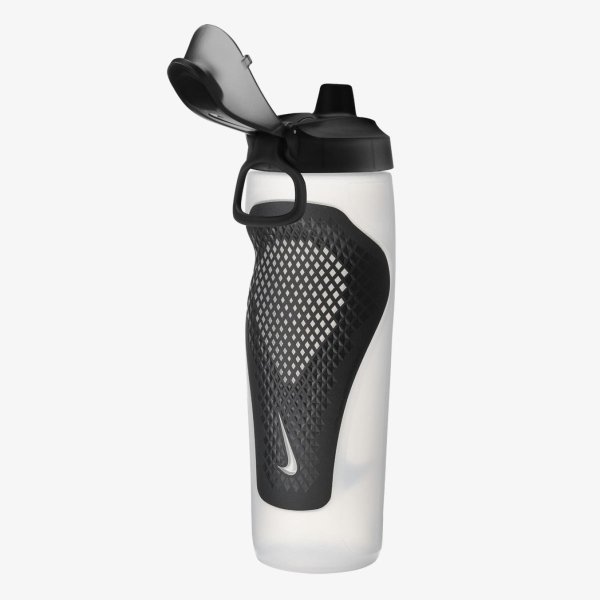 Бутылка NIKE REFUEL BOTTLE LOCKING LID 24 OZ NATURAL/BLACK/BLACK IRIDESCENT 24OZ