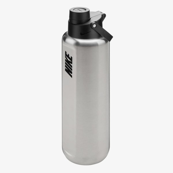 Бутылка NIKE SS RECHARGE CHUG BOTTLE 32 OZ RFSH BRUSHED STAINLESS STEEL/BLACK/BLACK 32OZ