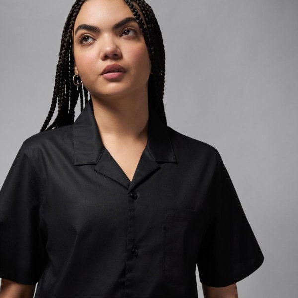 Женская рубашка JORDAN W J SS WOVEN TOP ROSE