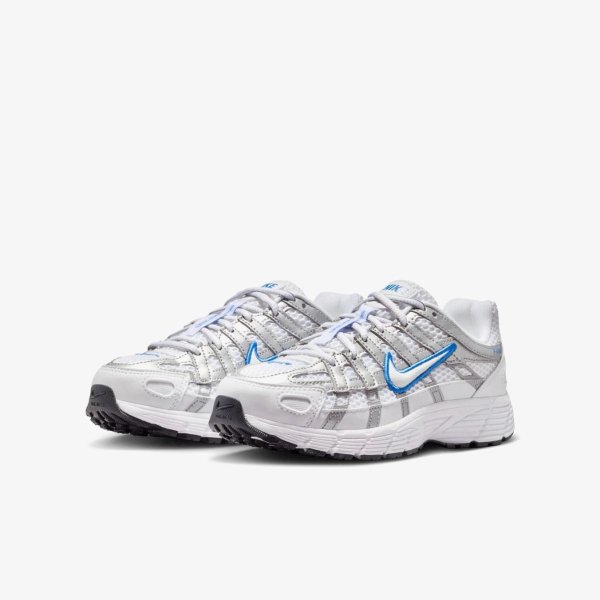 Детские кроссовки NIKE P-6000 BLUE CRYSTAL / METALLIC SILVER (GS)
