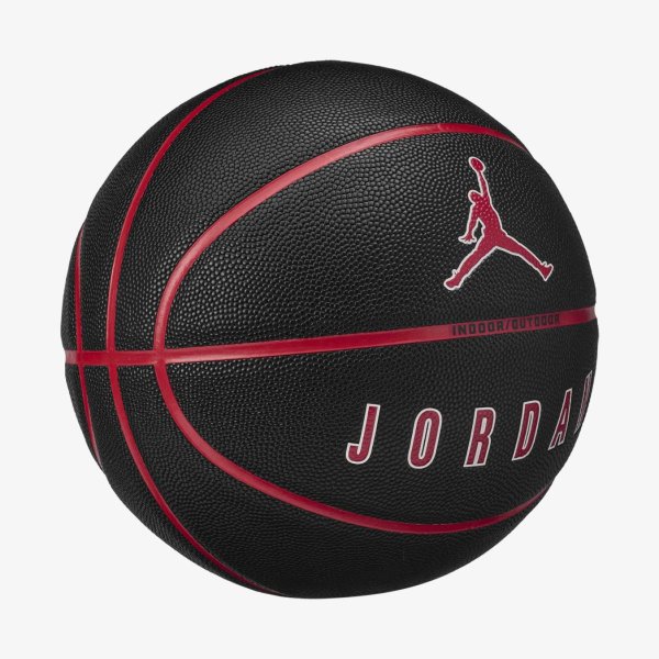 М'яч баскетбольний JORDAN ULTIMATE 2.0 8P DEFLATED BLACK/FIRE RED/WHITE/FIRE RE