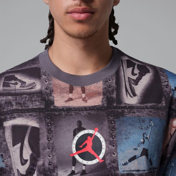 Чоловіча футболка JORDAN M J FLT CLB AOP SS CREW