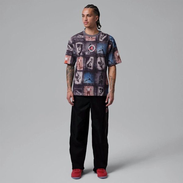 Чоловіча футболка JORDAN M J FLT CLB AOP SS CREW