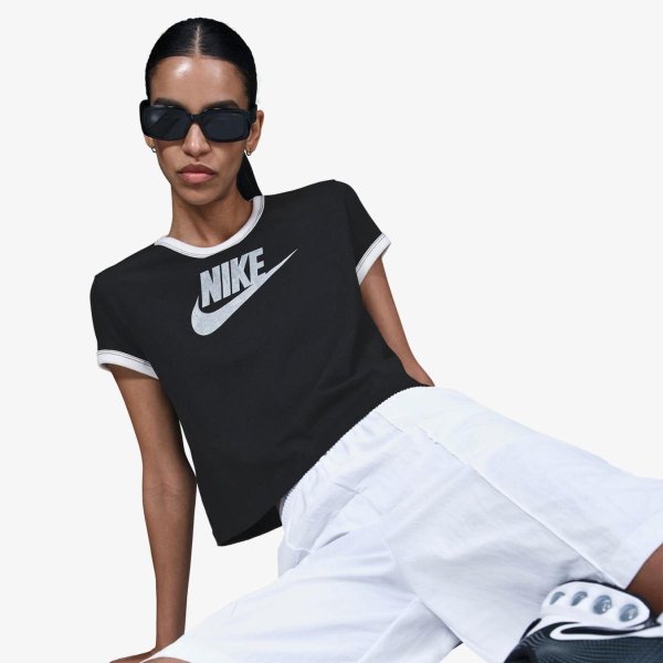 Жіноча футболка NIKE W NSW SS RINGER TEE VNTG RUN