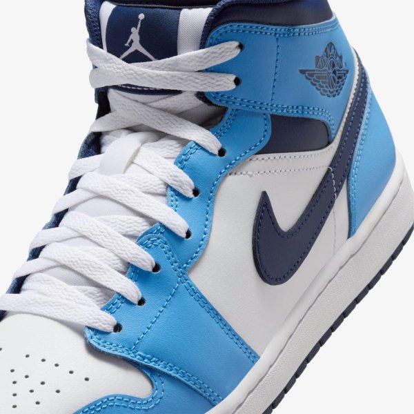 Мужские кроссовки AIR JORDAN 1 MID UNIVERSITY BLUE / MIDNIGHT NAVY