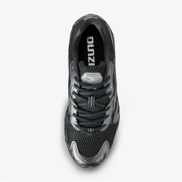 Мужские кроссовки MIZUNO WAVE RIDER 10 Y2K PACK BLACK SAND / METALLIC GRAY