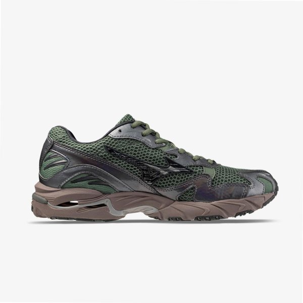 Мужские кроссовки MIZUNO WAVE RIDER 10 Y2K PACK AGAVE GREEN / BLACK SAND