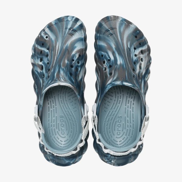 Клоги CROCS ECHO MARMLED CLOG BLACK SAND / MULTICOLOR