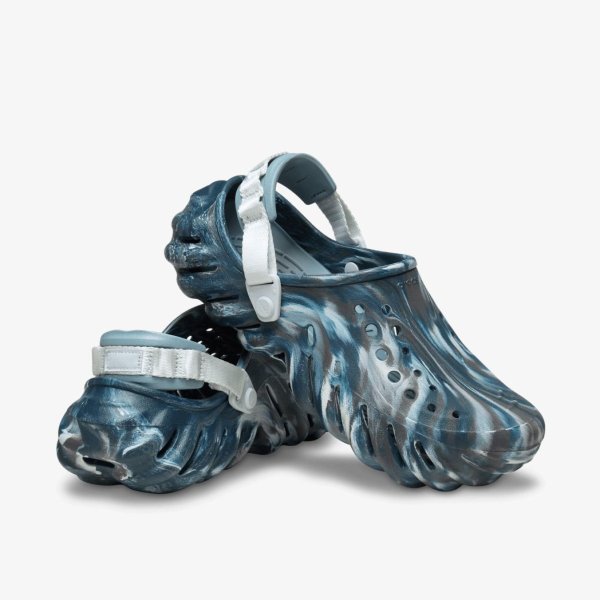 Клоги CROCS ECHO MARMLED CLOG BLACK SAND / MULTICOLOR