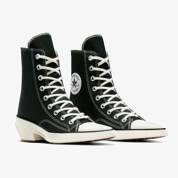 Жіночі кеди CONVERSE CHUCK 70 DE LUXE POINTED HI BLACK / WHITE