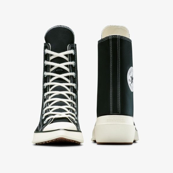 Жіночі кеди CONVERSE CHUCK 70 DE LUXE POINTED HI BLACK / WHITE