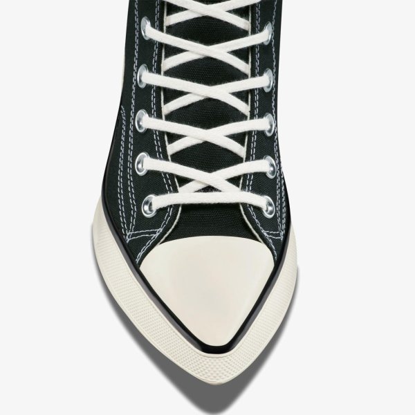 Жіночі кеди CONVERSE CHUCK 70 DE LUXE POINTED HI BLACK / WHITE