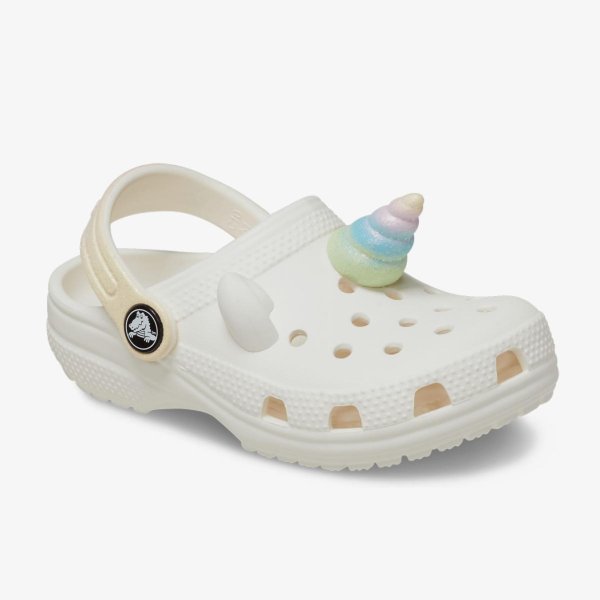 Детские тапочки CROCS CLASSIC CLOG IAM RAINBOW UNICORN CHALK (TD)