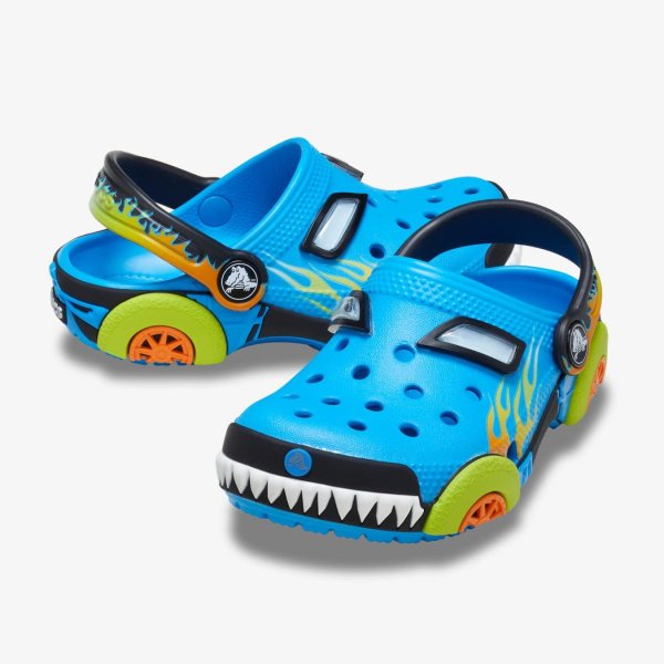 Детские тапочки CROCS CLASSIC CLOG IAM MONSTER TRUCK NEON OCEAN (TD)