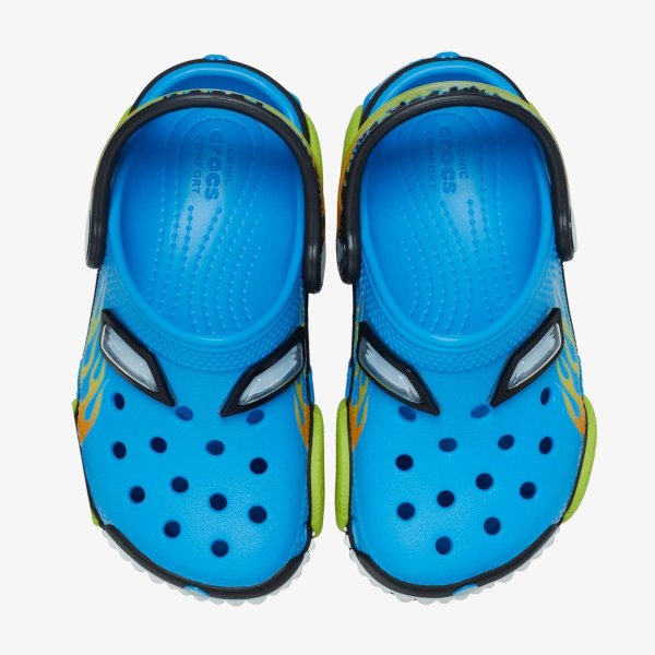 Детские тапочки CROCS CLASSIC CLOG IAM MONSTER TRUCK NEON OCEAN (TD)