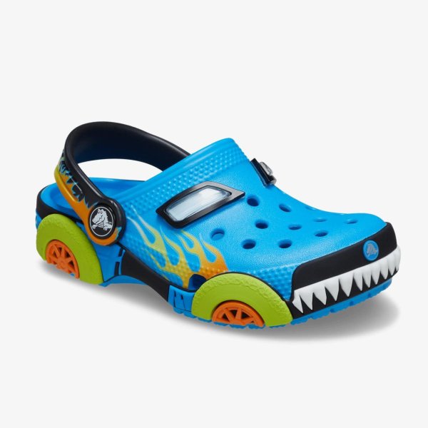 Детские тапочки CROCS CLASSIC CLOG IAM MONSTER TRUCK NEON OCEAN (TD)