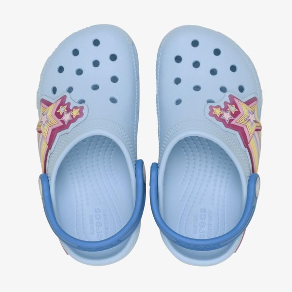 Детские тапочки CROCS CLASSIC CLOG STAR LIGHTS BLUE FROST (TD)
