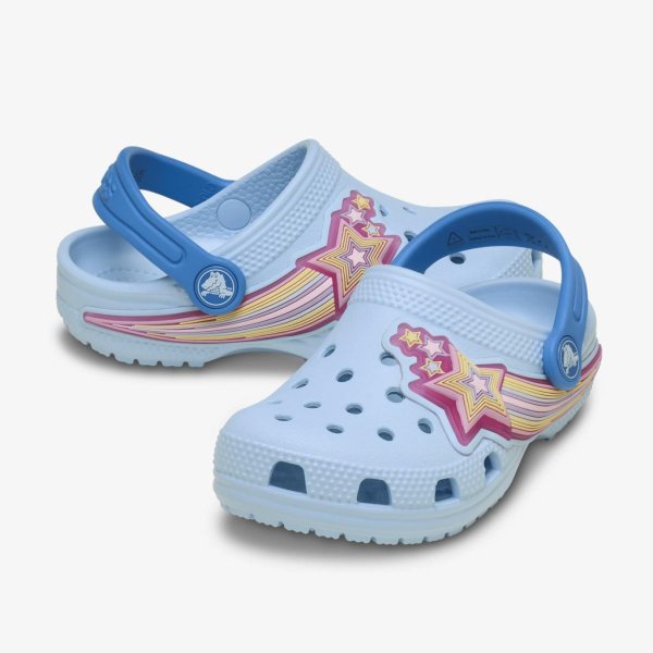 Детские тапочки CROCS CLASSIC CLOG STAR LIGHTS BLUE FROST (TD)