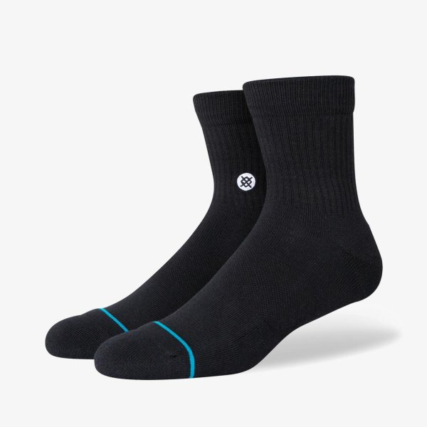 Носки STANCE ICON QUARTER 3 PACK BLACK