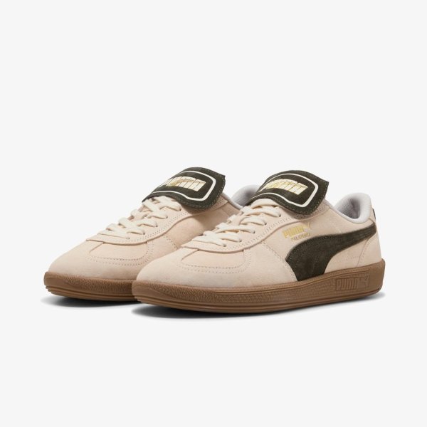 Жіночі кросівки PUMA PALERMO PREMIUM SUEDE ALPINE SNOW / DARK OLIVE