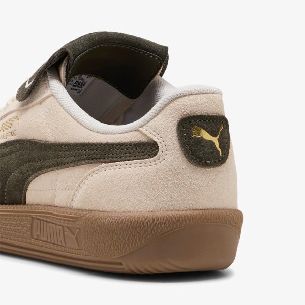 Жіночі кросівки PUMA PALERMO PREMIUM SUEDE ALPINE SNOW / DARK OLIVE