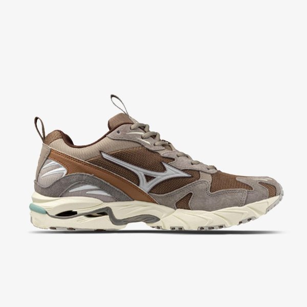 Чоловічі кросівки MIZUNO WAVE RIDER 10 PREMIUM FOSSIL / WHITE / THRUSH